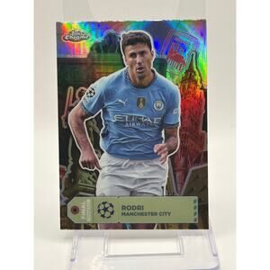 2024-25 Topps Chrome UEFA Rodri Final Destination Refractor Manchester City